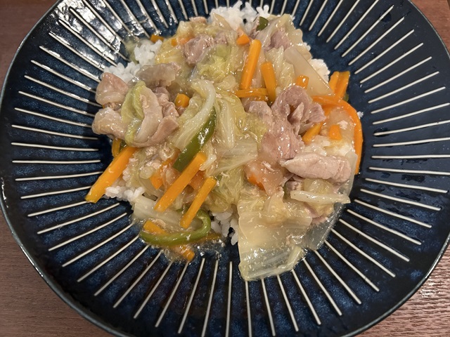 中華丼完成